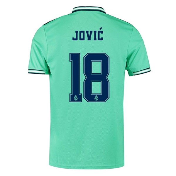 Camiseta Real Madrid NO.18 Jovic Replica Tercera Ropa 2019/20 Verde